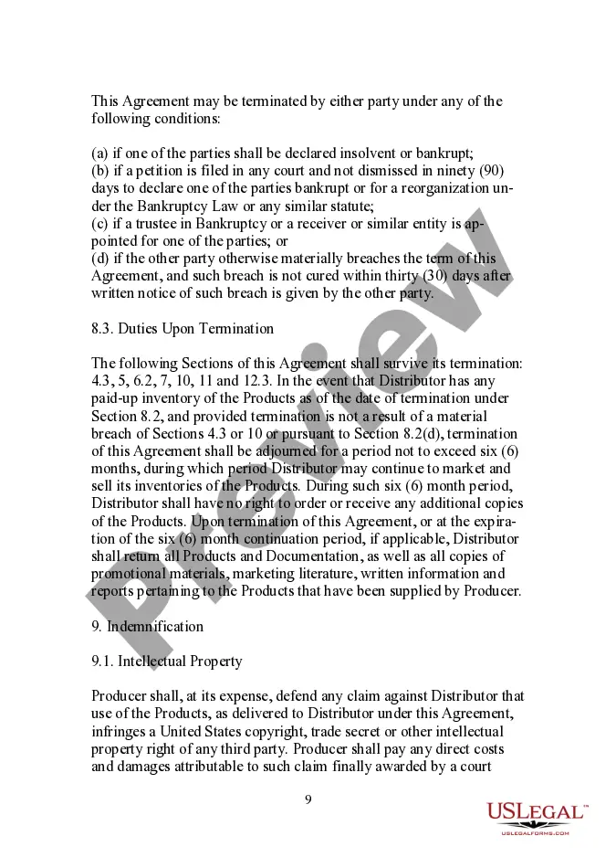 Preview Reseller Distribution Agreement