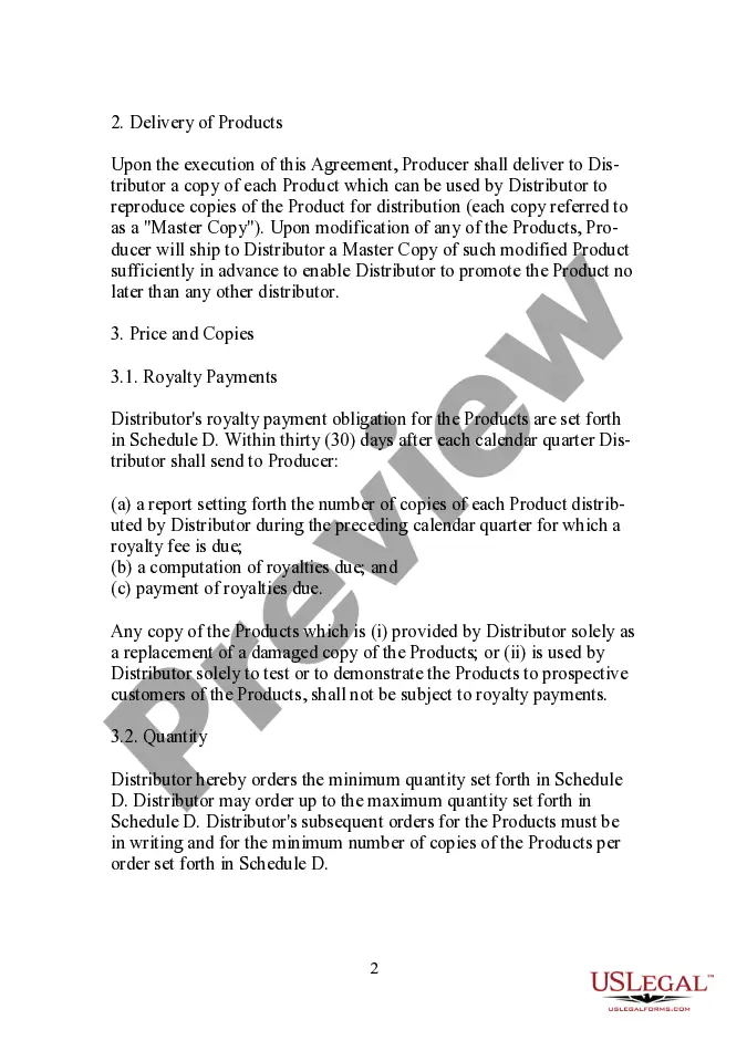 Get Reproduction and Distribution Agreement Preview Reproduction and Distribution Agreement