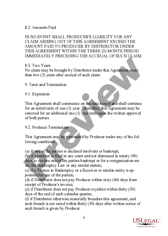 Get Reproduction and Distribution Agreement Preview Reproduction and Distribution Agreement