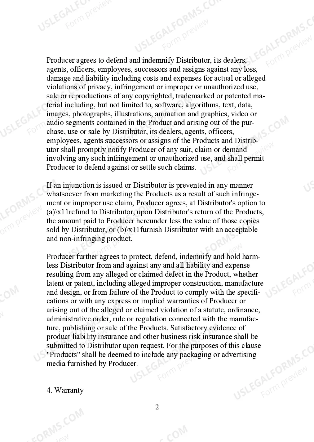 Preview Original Equipment Manufacture Distribution Agreement