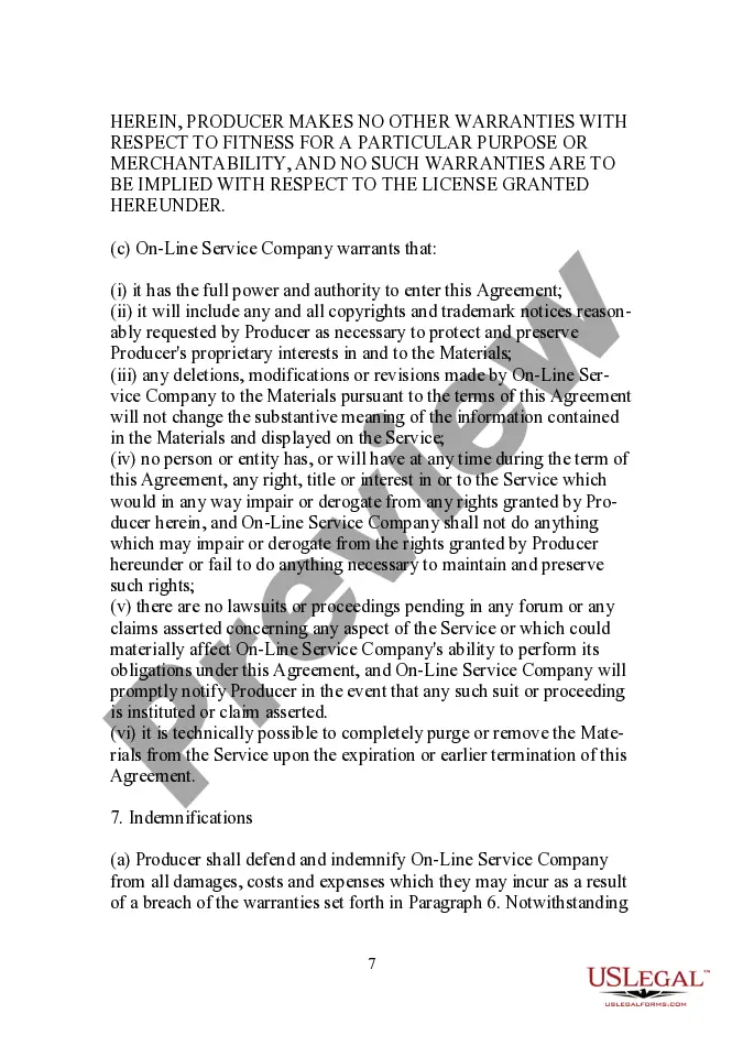 Get License Agreement for Distribution of Multimedia Product by Online Service Preview License Agreement for Distribution of Multimedia Product by Online Service