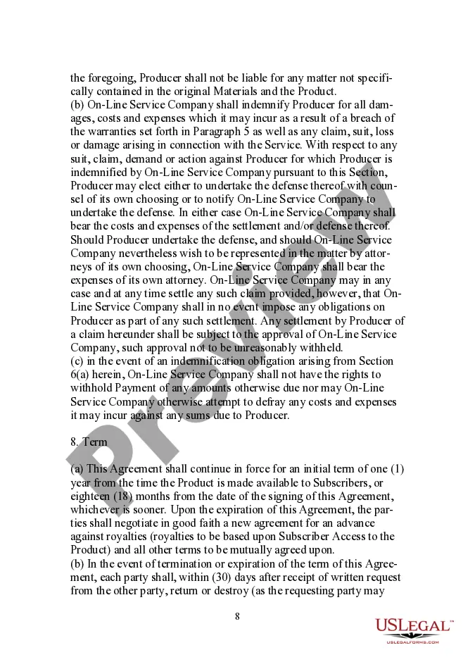 Get License Agreement for Distribution of Multimedia Product by Online Service Preview License Agreement for Distribution of Multimedia Product by Online Service