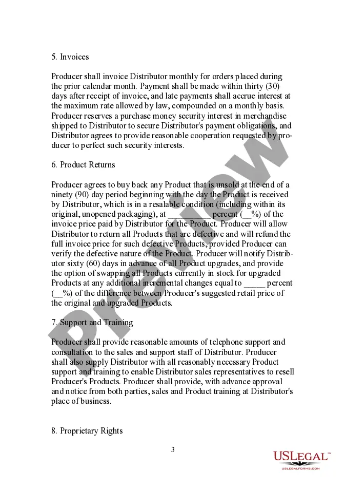 Get Form - Large Quantity Sales Distribution Agreement Preview Form - Large Quantity Sales Distribution Agreement