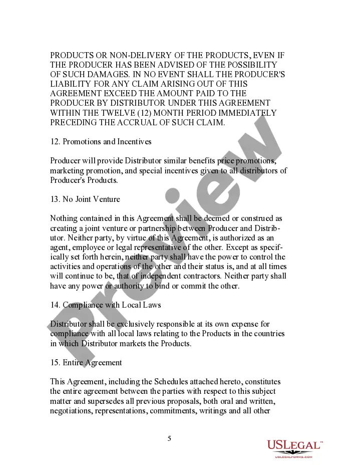 Get Form - Large Quantity Sales Distribution Agreement Preview Form - Large Quantity Sales Distribution Agreement