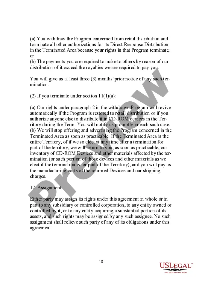 Get Compact Disc (CD) Distribution Agreement Preview Compact Disc (CD) Distribution Agreement