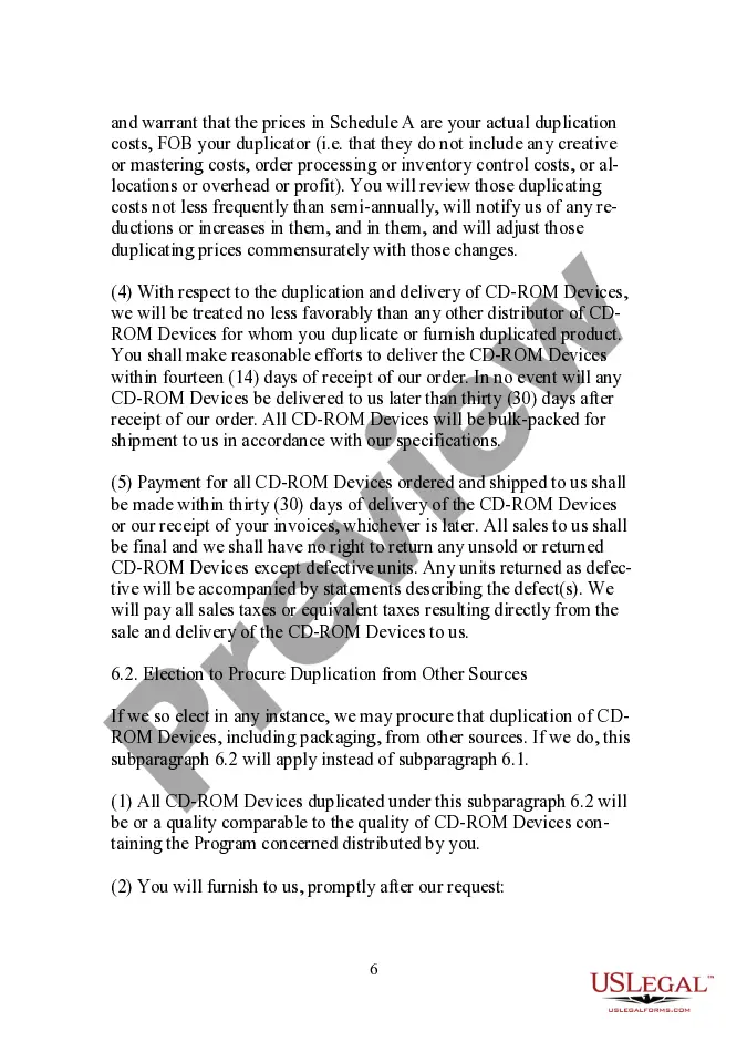 Get Compact Disc (CD) Distribution Agreement Preview Compact Disc (CD) Distribution Agreement