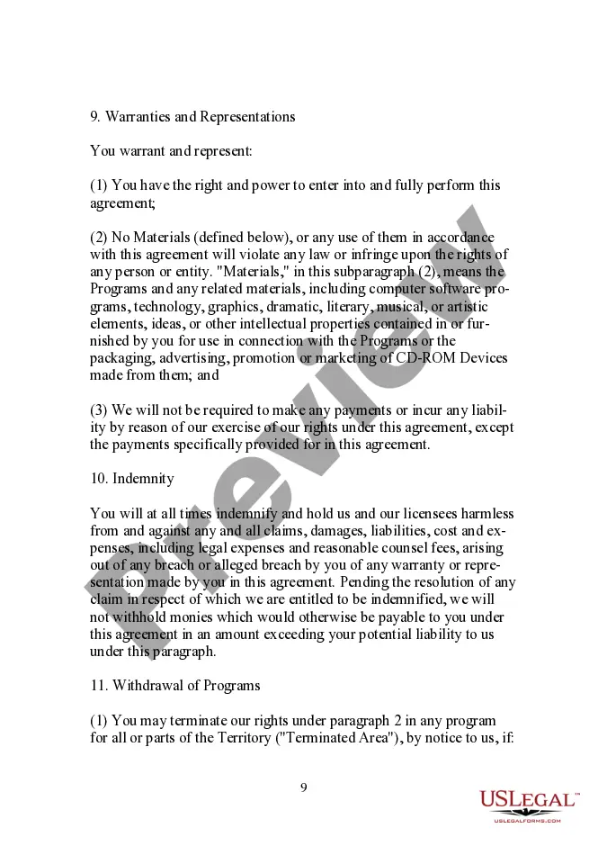 Get Compact Disc (CD) Distribution Agreement Preview Compact Disc (CD) Distribution Agreement