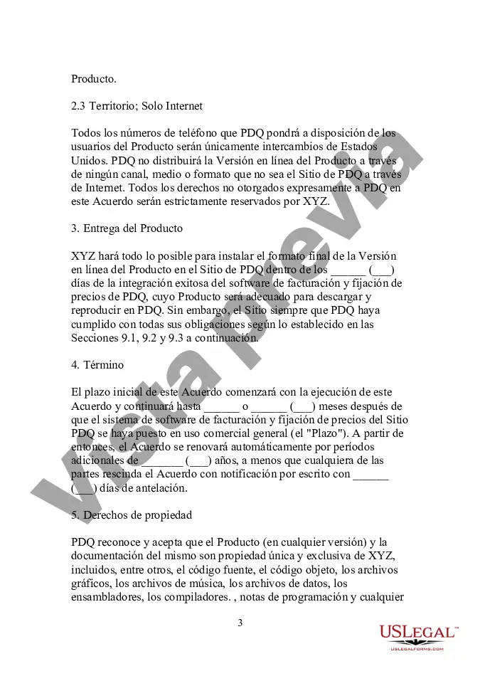 Preview Formulario - Acuerdo de licencia de distribución interactiva