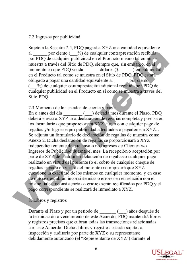 Preview Formulario - Acuerdo de licencia de distribución interactiva
