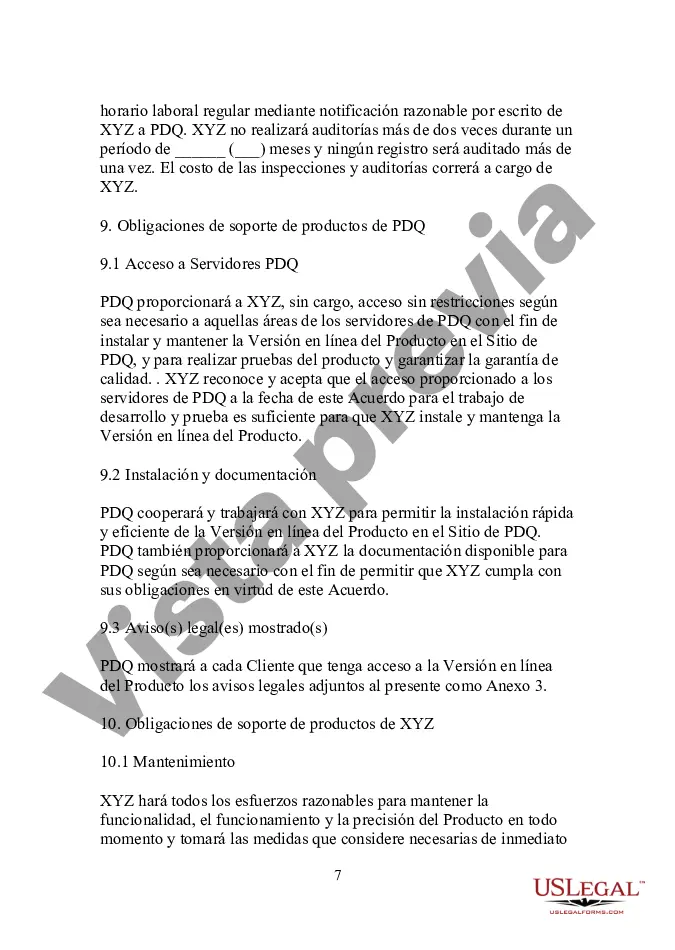 Preview Formulario - Acuerdo de licencia de distribución interactiva