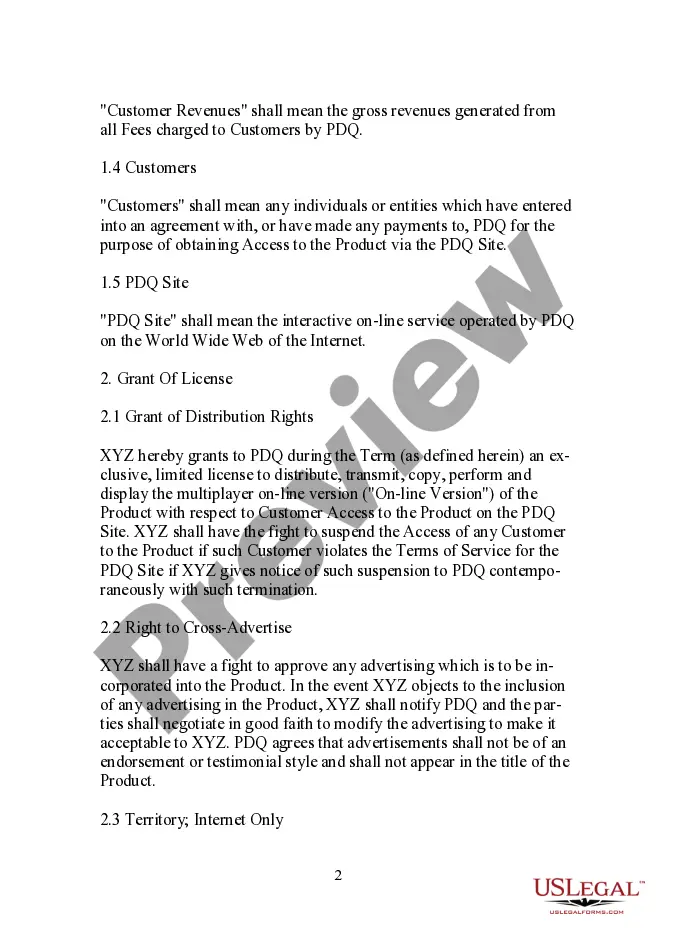 Get Form - Interactive Distribution License Agreement Preview Form - Interactive Distribution License Agreement