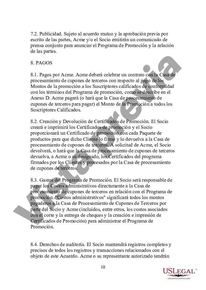 Preview Acuerdo de Agrupación Promocional