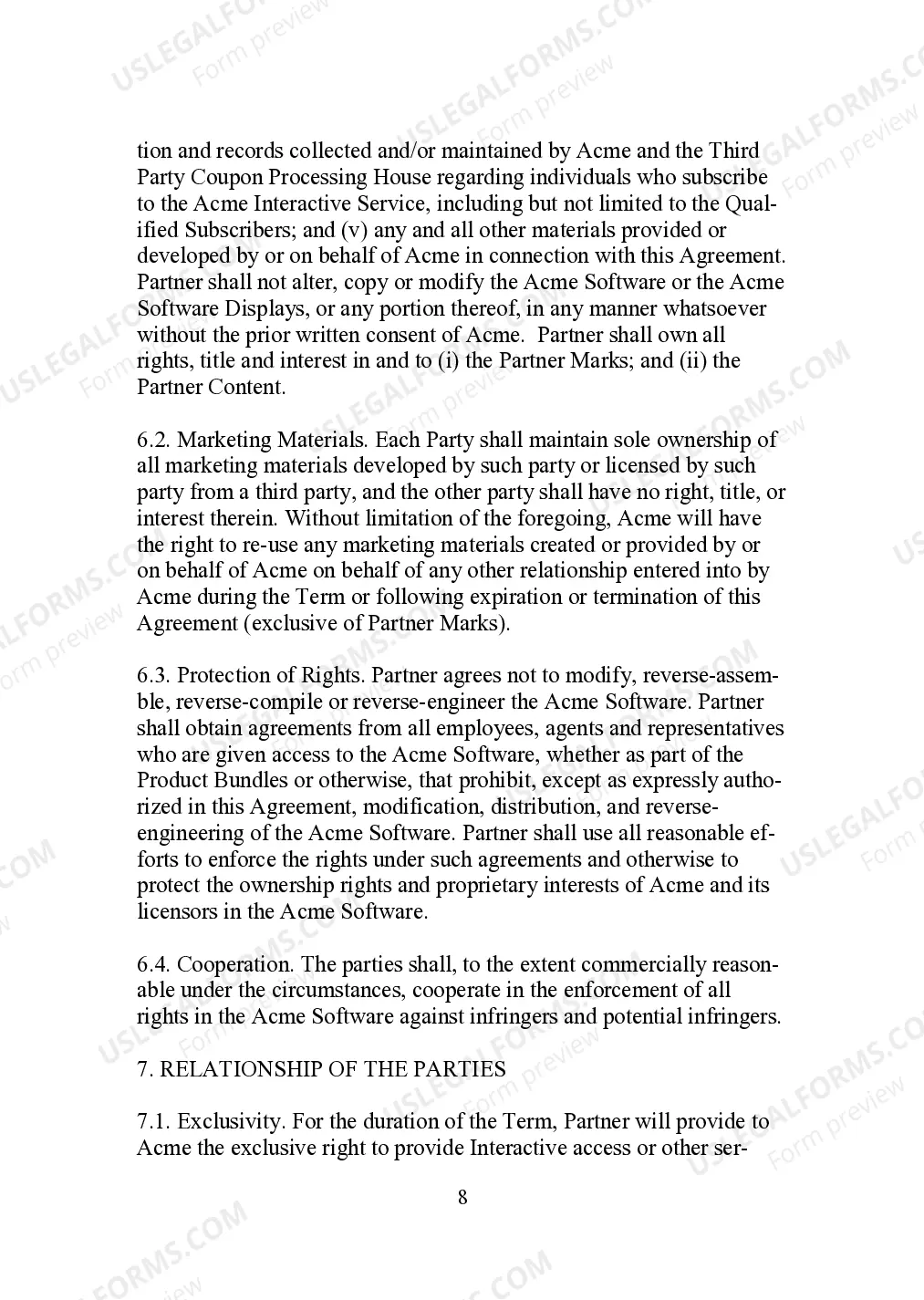 Preview Promotional Bundling Agreement