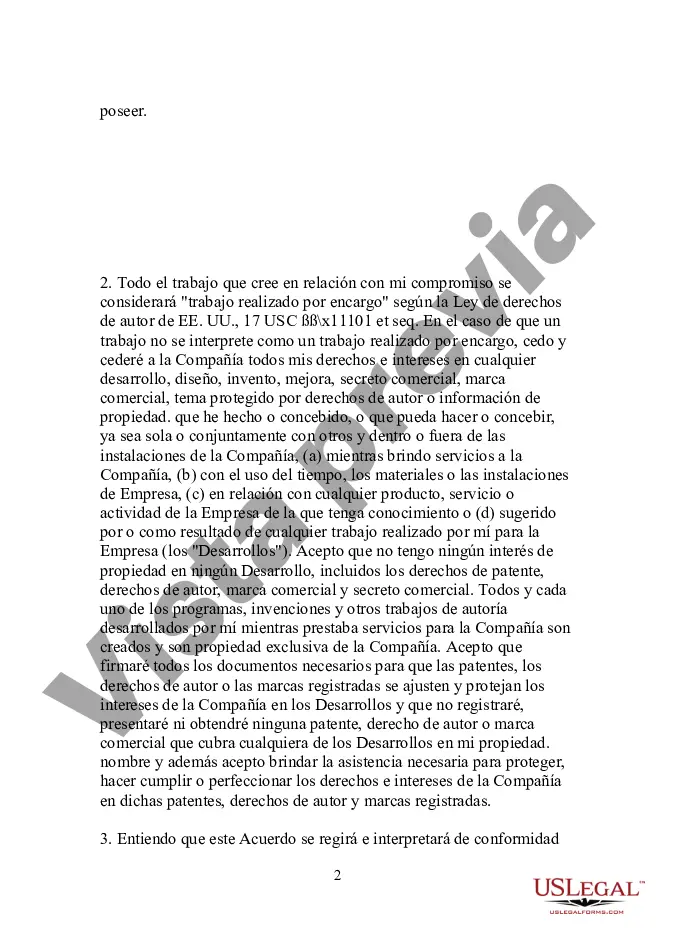 Preview Acuerdo de Confidencialidad del Empleado y Cesión de Invenciones