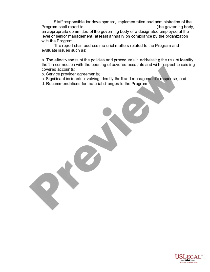 Get Sample Identity Theft Policy for FCRA and FACTA Compliance Preview Sample Identity Theft Policy for FCRA and FACTA Compliance