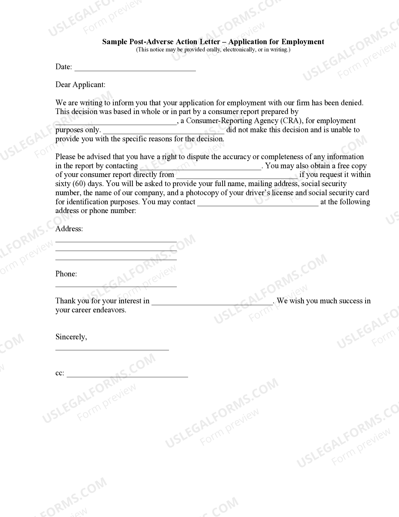 Rhode Island Sample Post Sample Letter Work Application US Legal Forms