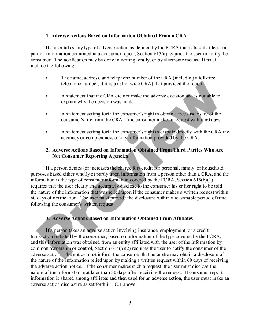 Get Notice To Users Of Consumer Reports - Obligations Of Users Under The FCRA Preview Notice To Users Of Consumer Reports - Obligations Of Users Under The FCRA