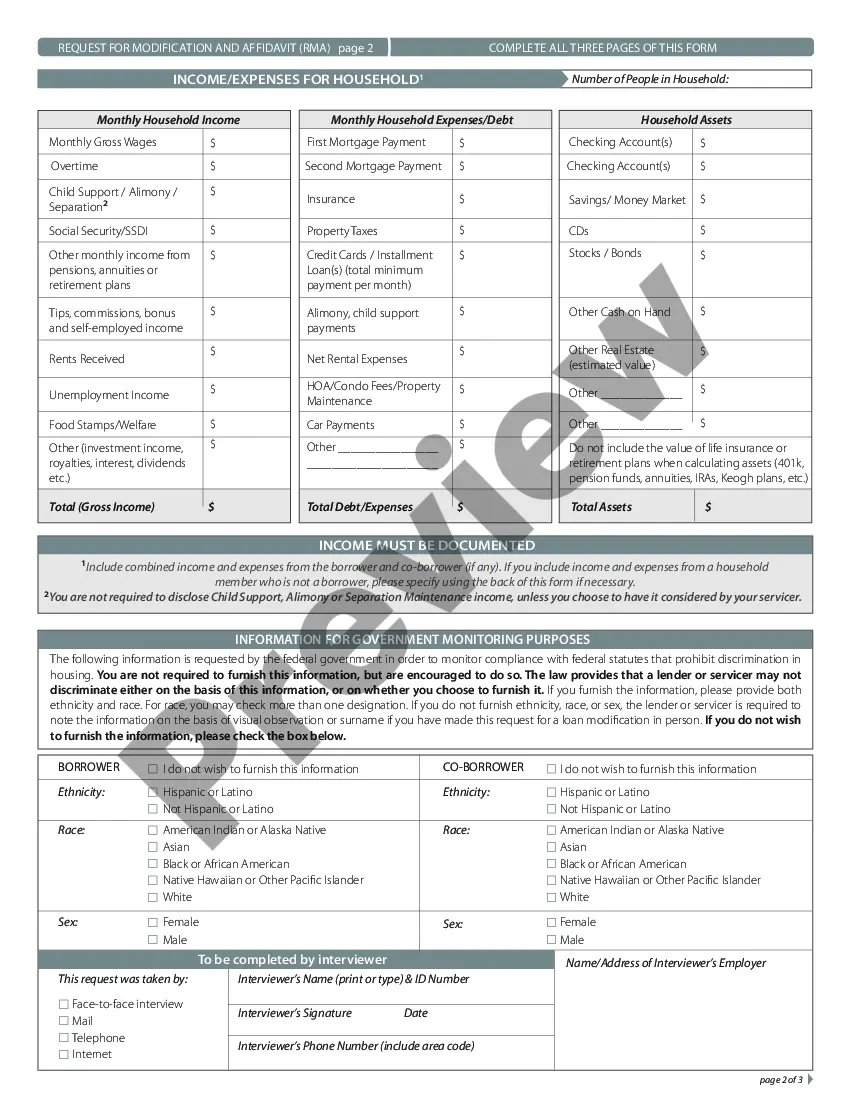 Get Request for Loan Modification RMA Under Home Affordable Modification Program HAMP Preview Request for Loan Modification RMA Under Home Affordable Modification Program HAMP