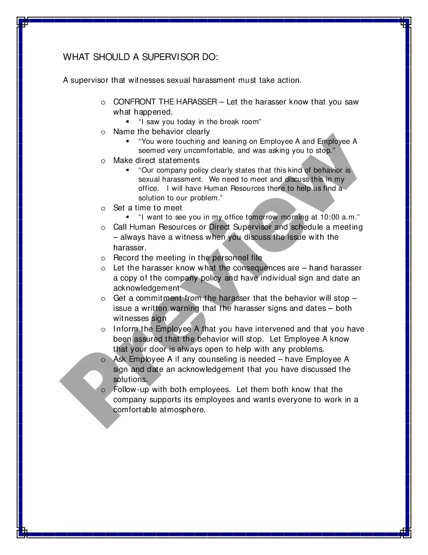 Preview Harassment Training Handbook - Sexual as well as other forms of Harassment - Workplace