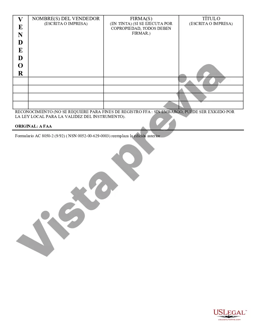 Preview Factura de venta de aeronaves