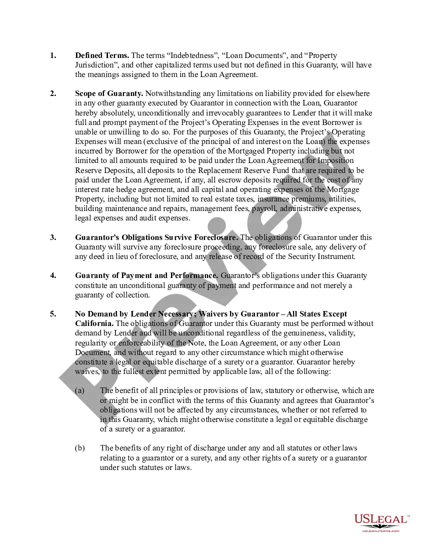 Get Operating Deficit Guaranty: Targeted Affordable Housing Properties With Preservation Rehabilitation Preview Operating Deficit Guaranty: Targeted Affordable Housing Properties With Preservation Rehabilitation