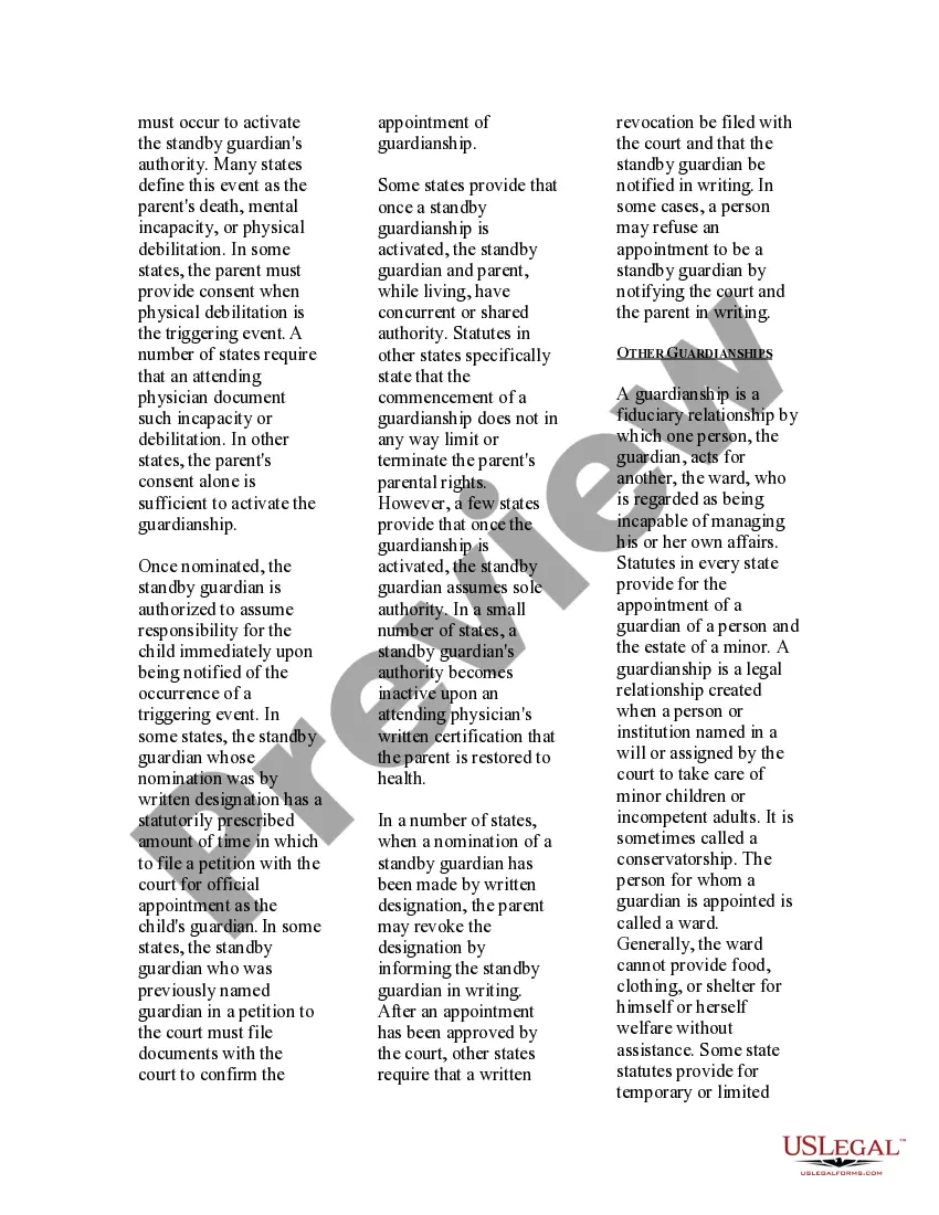 Get USLegal Guide to Temporary Custody Preview USLegal Guide to Temporary Custody