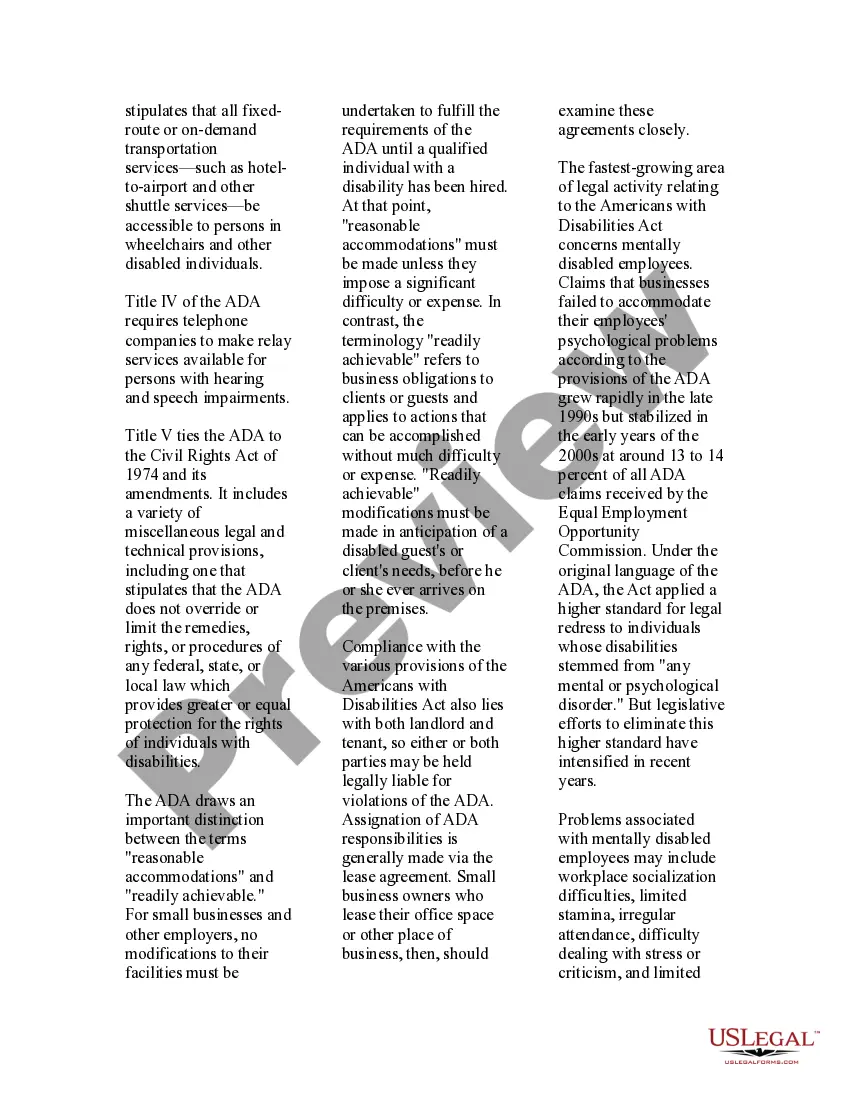 Get USLegal Guide to Disabled Adults Preview USLegal Guide to Disabled Adults