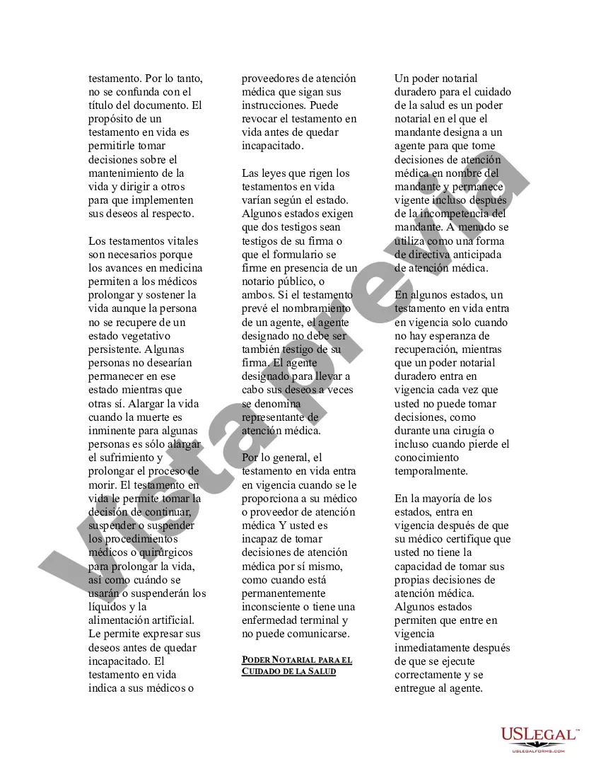 Preview Guía legal de EE. UU. para directivas anticipadas para la atención médica