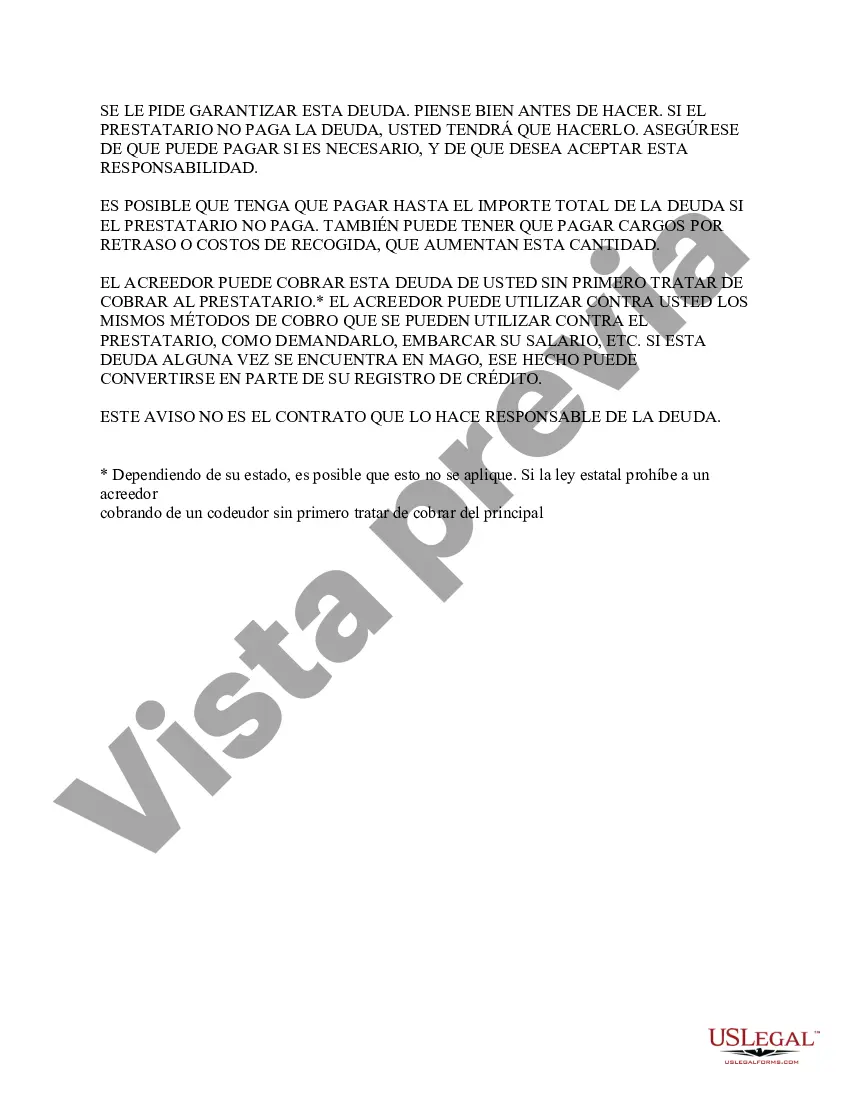 Preview Garante - Notificación del consignador requerida por la FTC en ciertas transacciones