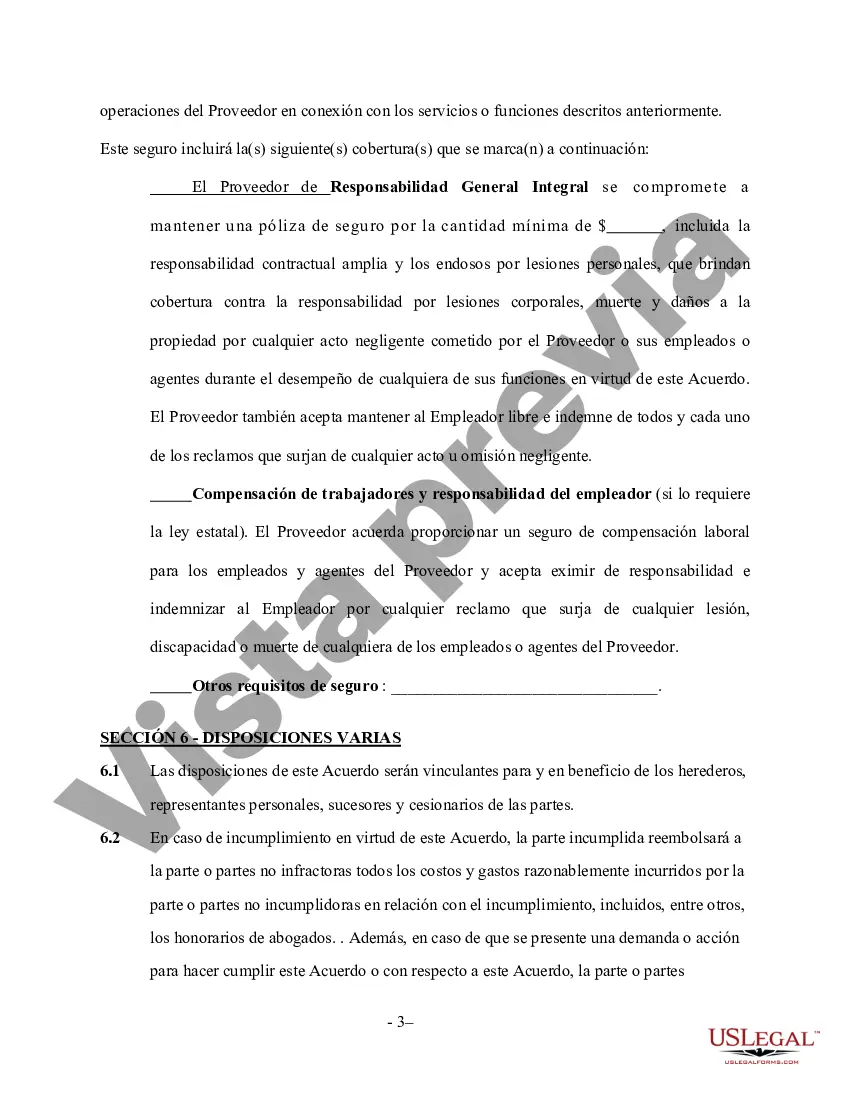 Preview Contrato de Servicios de Guardería o Guardería - Autónomo