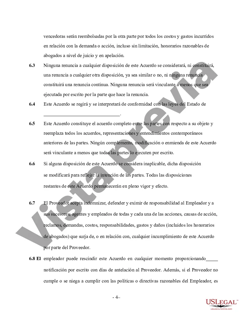 Preview Contrato de Servicios de Guardería o Guardería - Autónomo