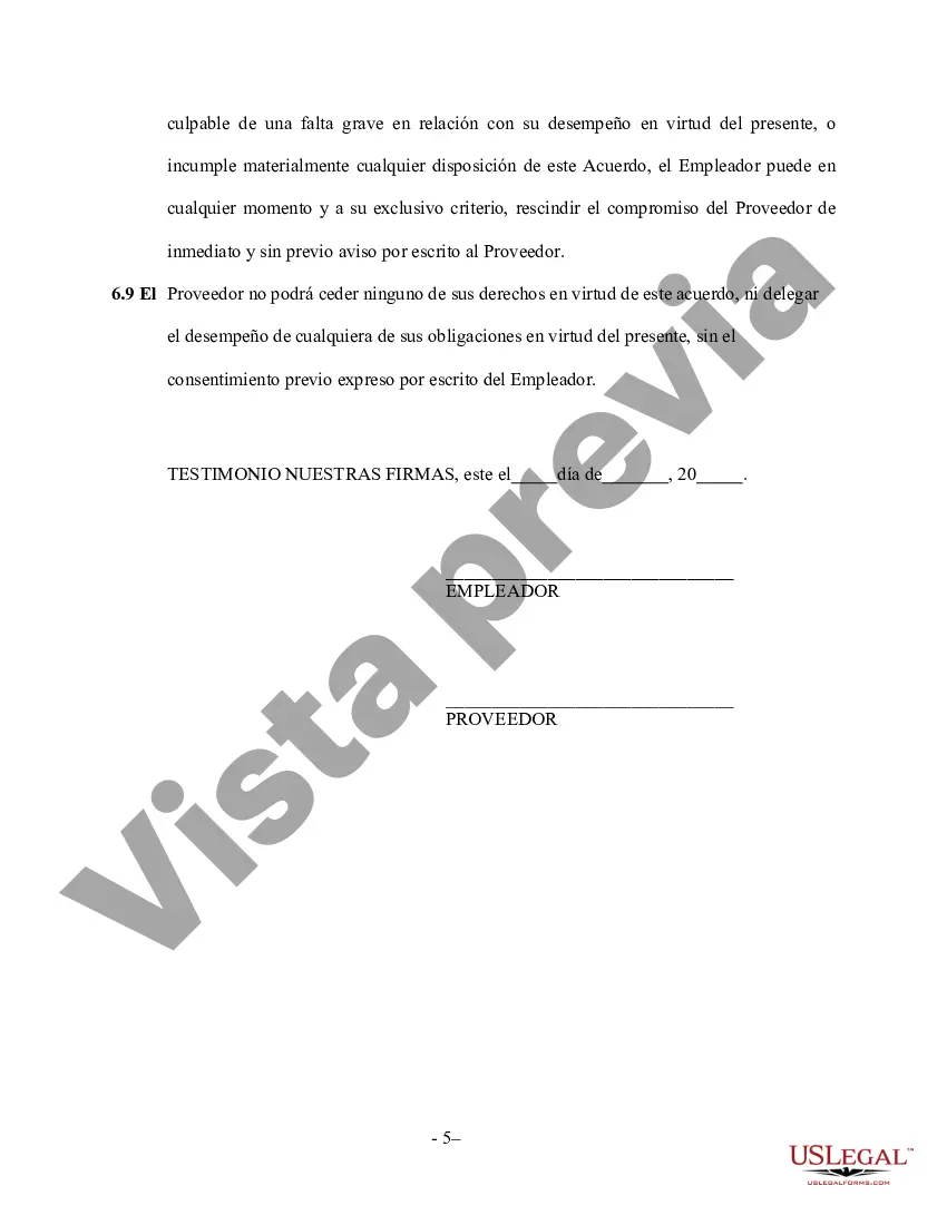 Preview Contrato de Servicios de Guardería o Guardería - Autónomo