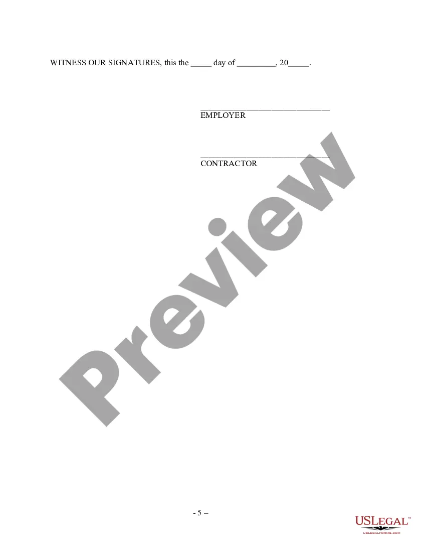 Preview Computer Repairman Services Contract - Self-Employed