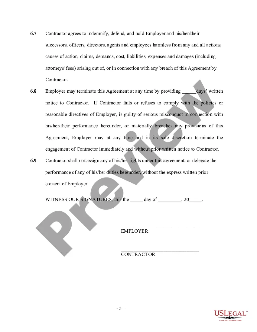 Preview Pipeline Service Contract - Self-Employed