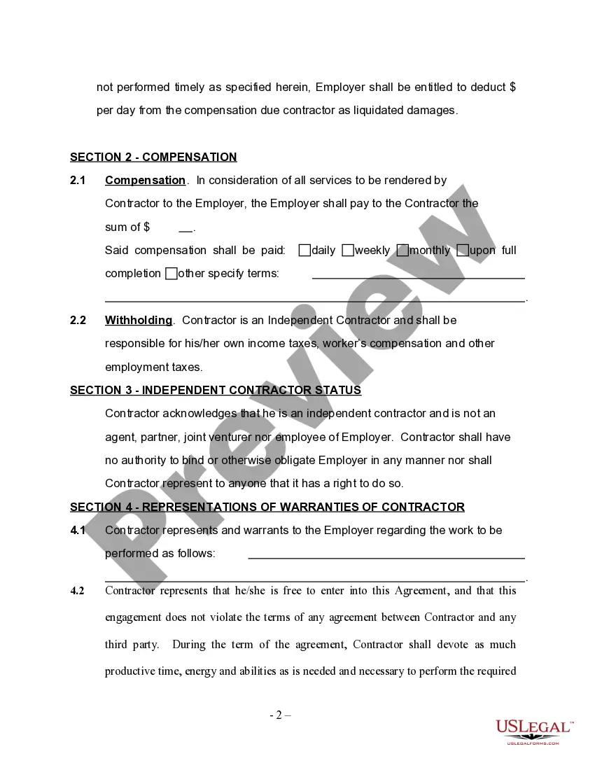 Get HVAC Service Contract - Self-Employed Preview HVAC Service Contract - Self-Employed