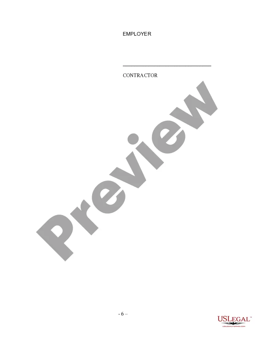 Preview Industrial Contractor Agreement - Self-Employed