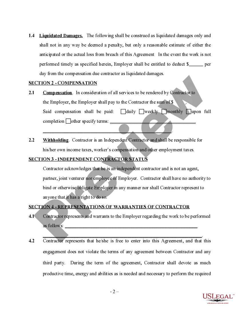 Get Structure Erection Contractor Agreement - Self-Employed Preview Structure Erection Contractor Agreement - Self-Employed