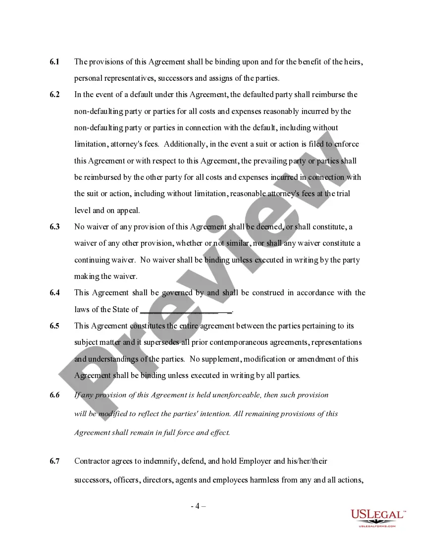 Get Window Contractor Agreement - Self-Employed Preview Window Contractor Agreement - Self-Employed