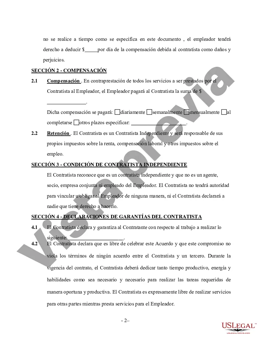 Preview Contrato Marco de Contratista - Autónomo