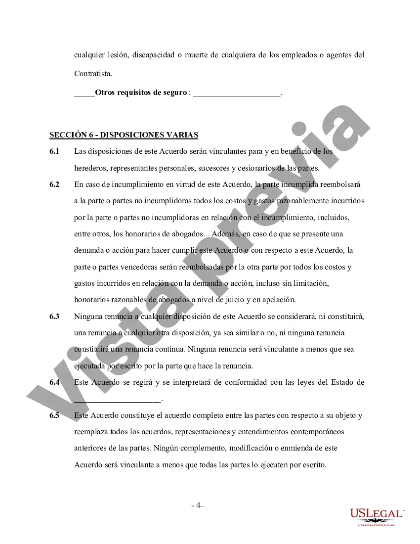Preview Contrato Marco de Contratista - Autónomo