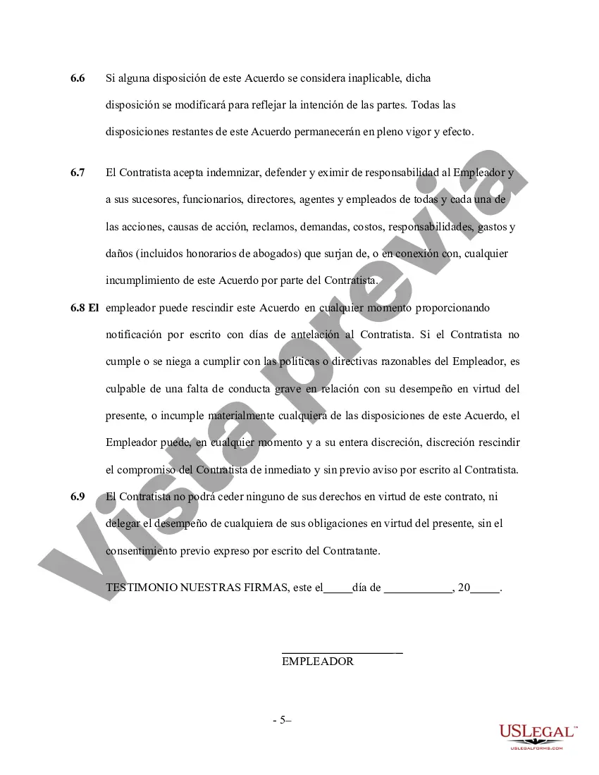 Preview Contrato Marco de Contratista - Autónomo