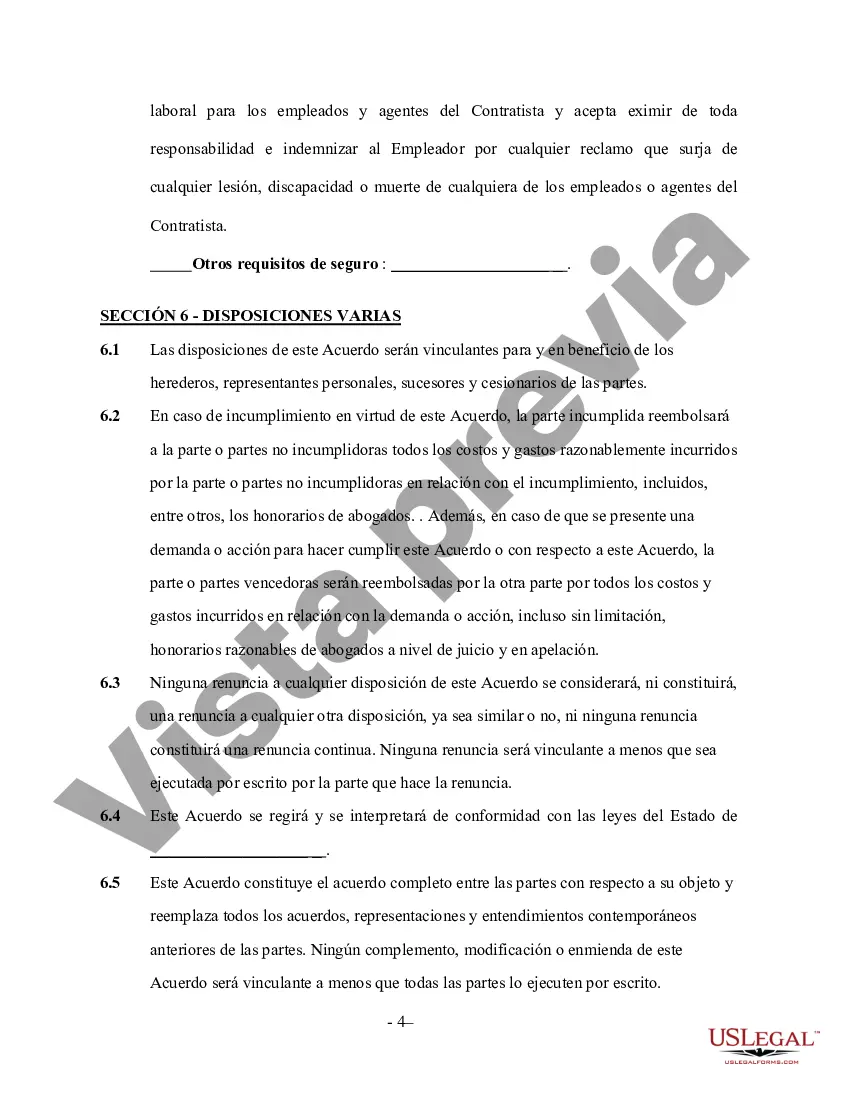 Preview Acuerdo de Contrato de Mueble y Encimera - Autónomo