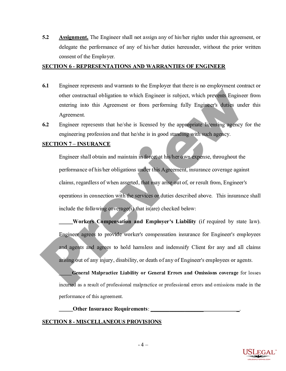 Engineering Agreement - Self - Engineering Agreement | US Legal Forms