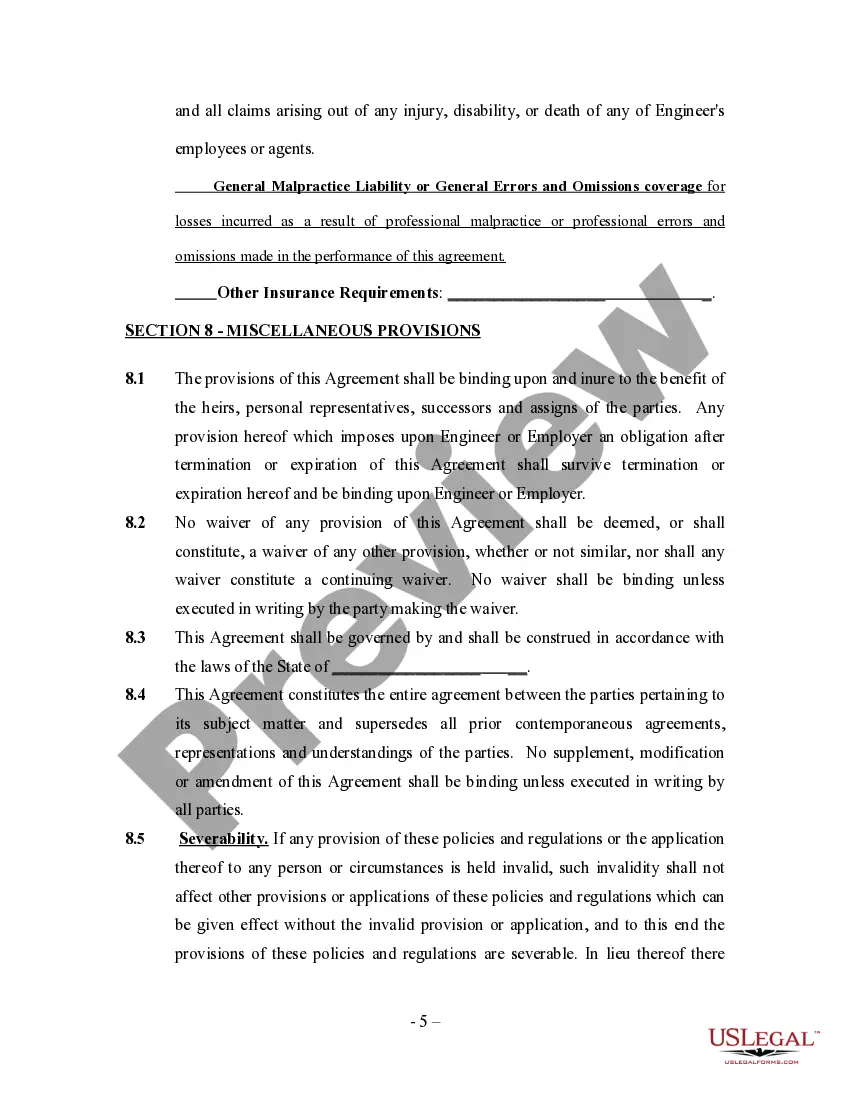 Get Engineering Agreement - Self-Employed Independent Contractor Preview Engineering Agreement - Self-Employed Independent Contractor