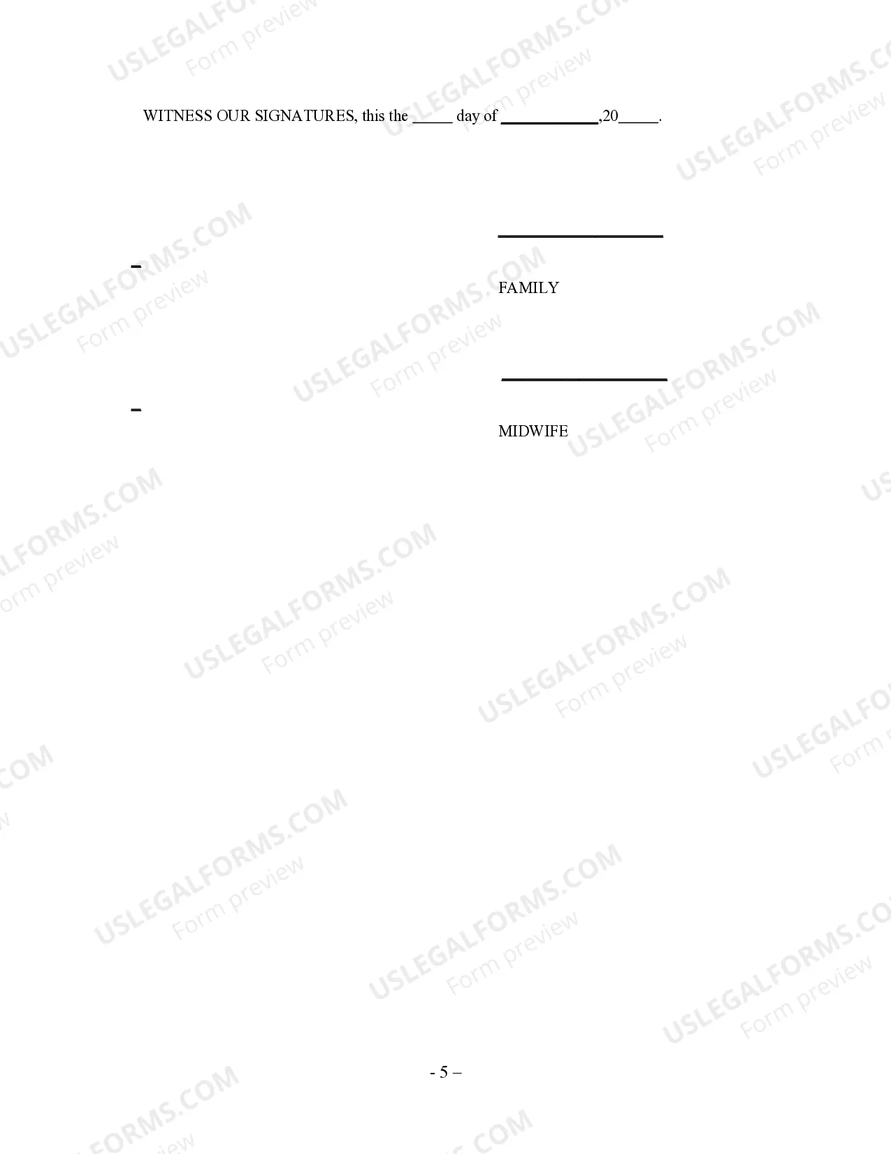 Preview Midwife Agreement - Self-Employed Independent Contractor