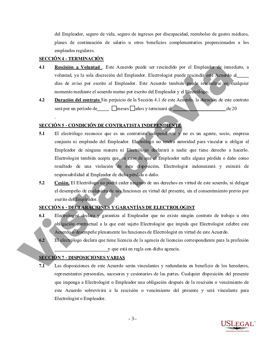 Preview Acuerdo de electrólogo - Contratista independiente autónomo