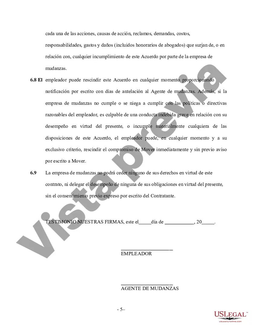 Preview Contrato de Servicios de Mudanza - Autónomo