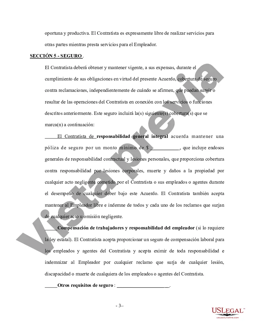 Preview Contrato de servicios de instalación y reparación de equipos de juego al aire libre - Autónomo
