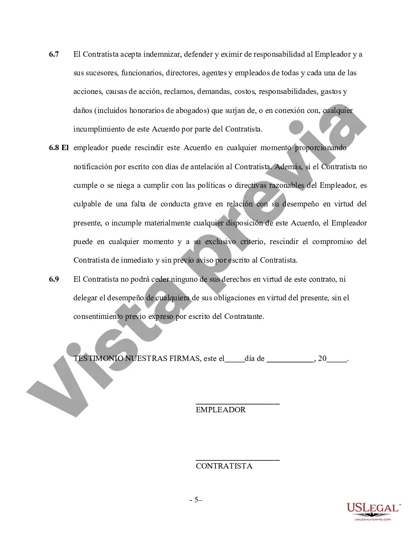 Preview Contrato de Servicios de Instalación y Reparación de Bombas - Autónomo