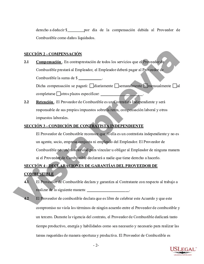 Preview Servicios de entrega y almacenamiento de combustible: autónomos